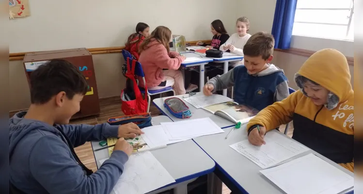 Turma de Irati participa de ação com foco na leitura