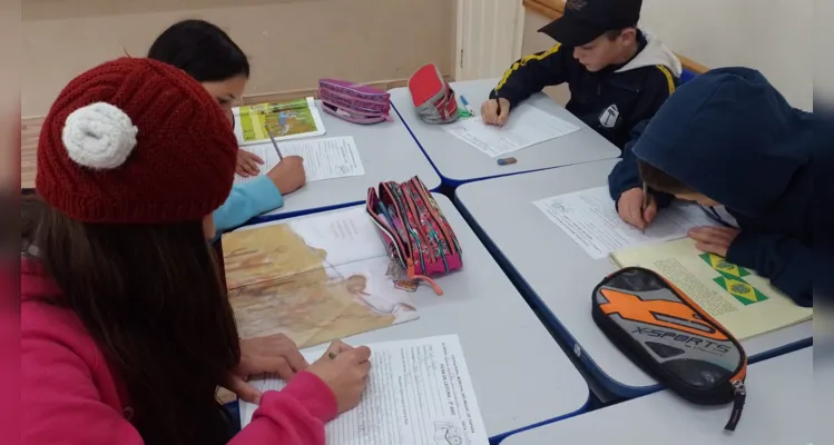 Turma de Irati participa de ação com foco na leitura