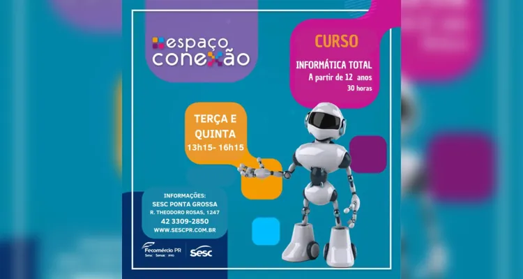 Sesc oferece cursos de formação em tecnologia