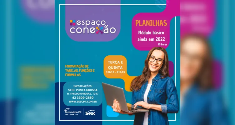 Sesc oferece cursos de formação em tecnologia