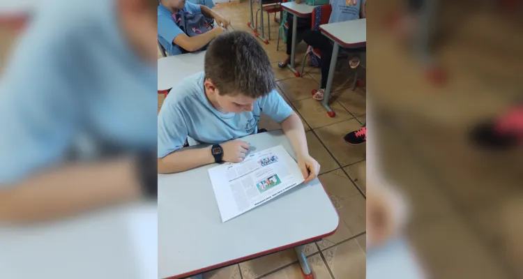 Turma de Ipiranga cria seu próprio jornal em sala