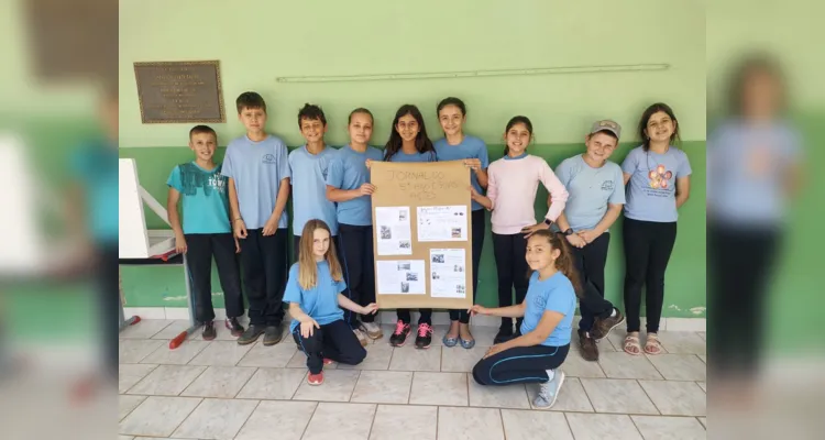 Turma de Ipiranga cria seu próprio jornal em sala