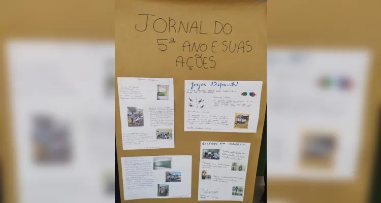 Turma de Ipiranga cria seu próprio jornal em sala