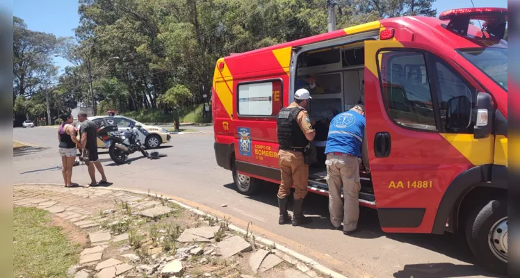 Equipes do Corpo de Bombeiros e Polícia Militar estiveram no local