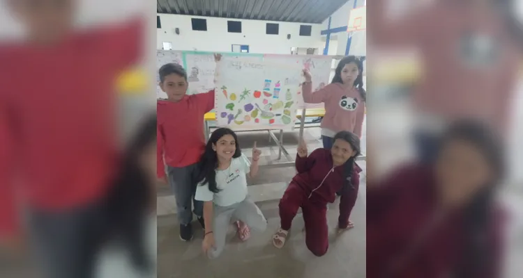 Alunos de Castro aprendem sobre educação alimentar em atividade lúdica