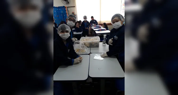 Atividade em escola de PG desenvolve trabalho em equipe