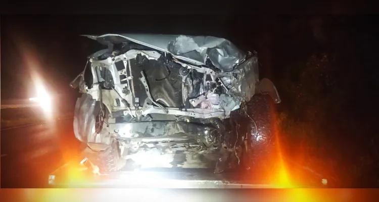 Carro seguia sentido Ponta Grossa-Curitiba na hora do acidente.