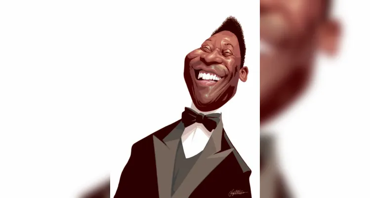 Pelé é homenageado por mais de cem cartunistas em exposição