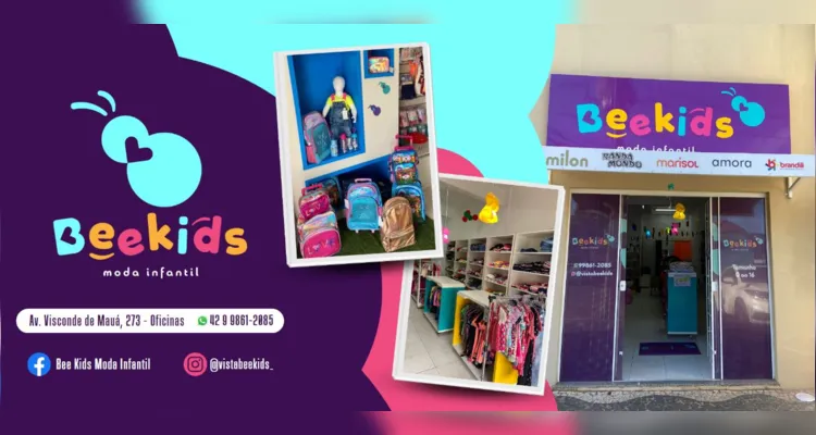Bee Kids Moda Infantil oferece grande coleção de roupas em PG