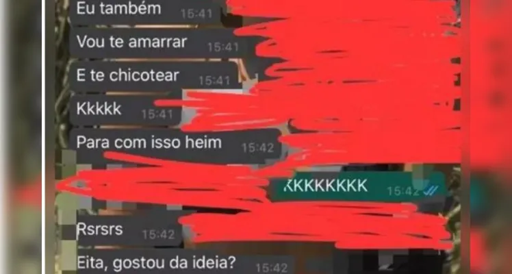 Troca de mensagens deitas através do aplicativo WhatsApp