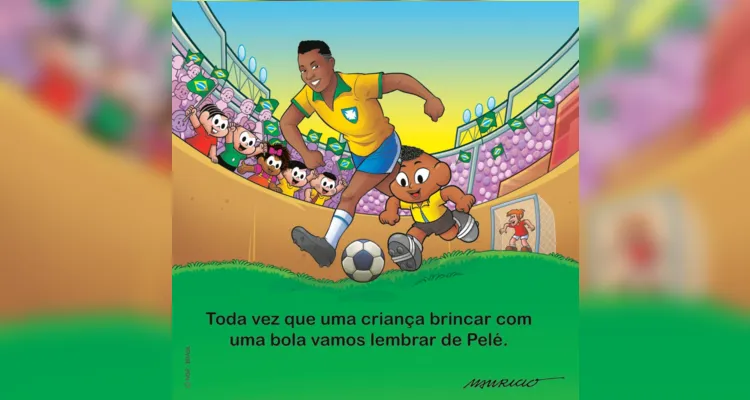 Pelé é homenageado por mais de cem cartunistas em exposição