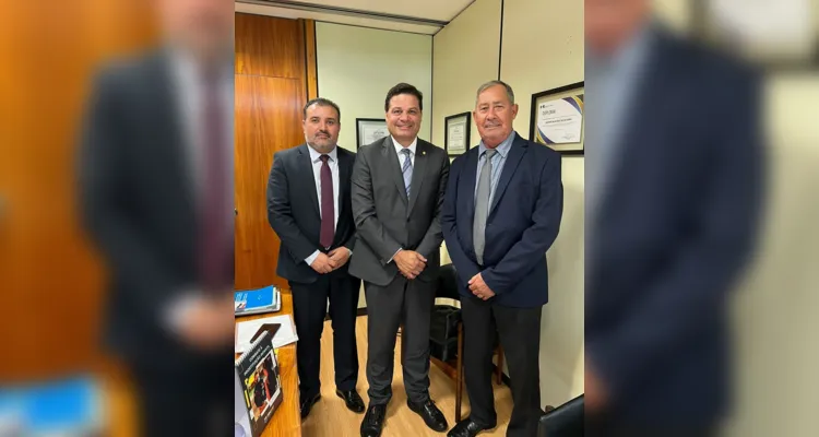 Nelson Pezinho esteve reunido na última terça (14) com o deputado federal Sandro Alex (PSD)