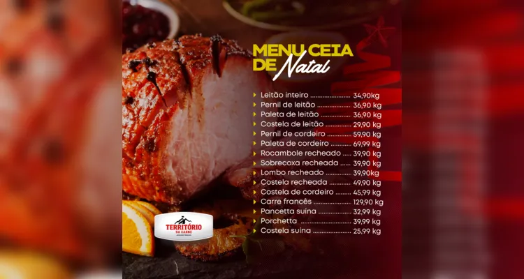 Açougue 'Território da Carne' conta com cortes especiais para o Natal