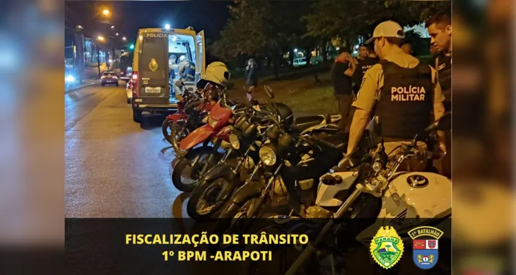 Foram abordadas 89 pessoas, 32 automóveis e 39 motocicletas