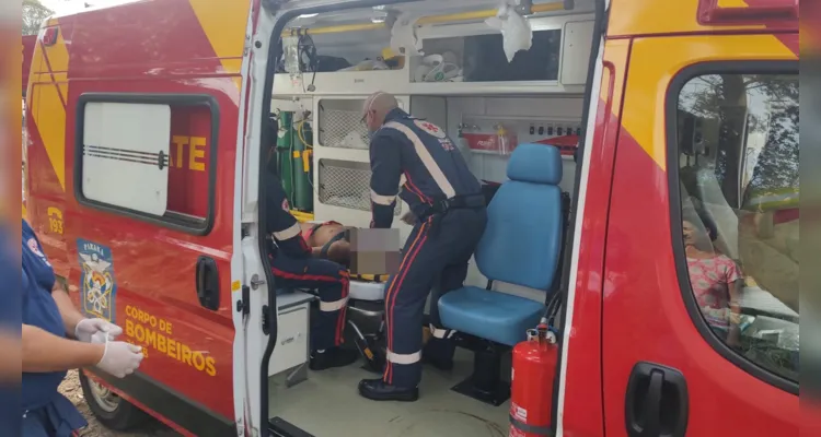 Equipes do Corpo de Bombeiros (Siate) e do Samu prestaram atendimento à ocorrência