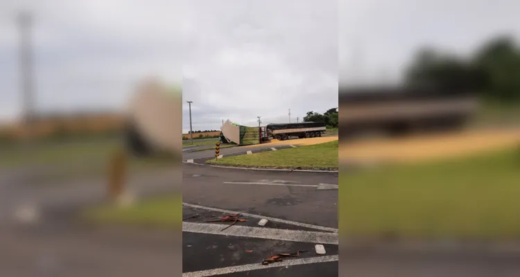 Batida foi em um dos acesso do Trevo