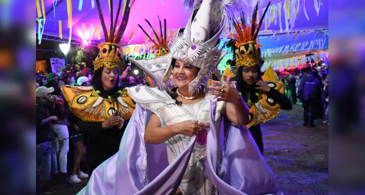 Apresentação das escolas de samba de Ponta Grossa aconteceu no Parque Ambiental