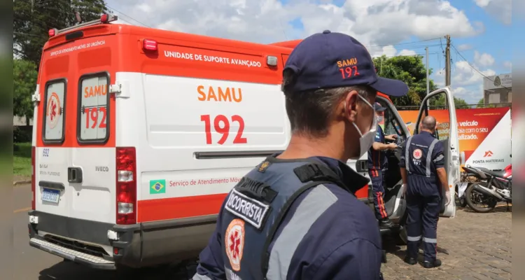  A vítima foi socorrida por equipes do Samu, mas faleceu ainda dentro da ambulância