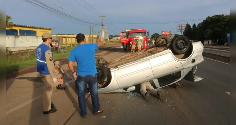 Apesar da gravidade do acidente, nenhum dos envolvidos se feriu gravemente