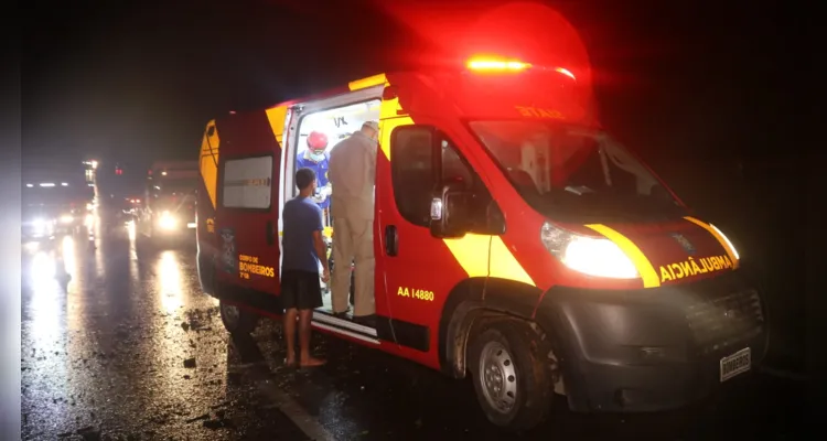 A reportagem no Portal aRede e Jornal da Manhã esteve presente no local do acidente e constatou que chovia muito no local dutante o acidente