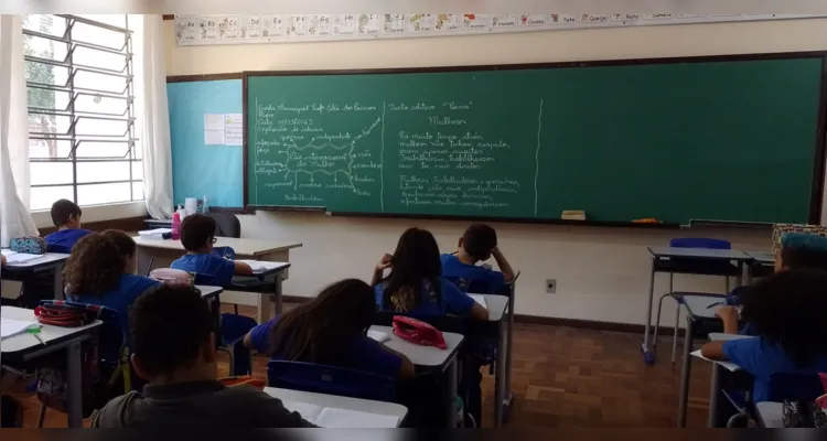 Durante a aula foram realizadas atividades que visaram valorizar o papel das mulheres na sociedade