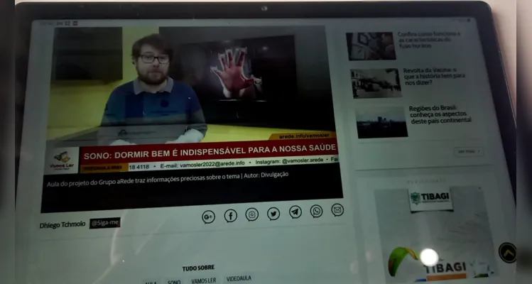 Tecnologia foi o diferencial para alunos imergirem no tema proposto