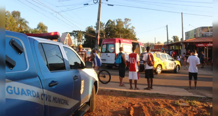 Equipes do Samu, PM e Guarda Municipal foram as primeiras a chegar no local 