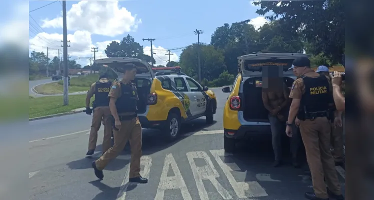 Equipes da Escolta Armada e da Polícia Militar atuaram na ocorrência, próximo ao bairro Neves