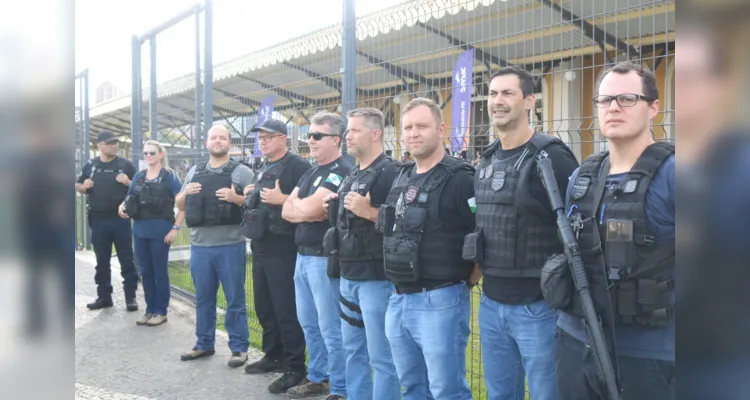 Efetivos estiveram reunidos em frente à Estação Saudade, ao lado do Terminal Central, para as primeias atividades referentes à operação