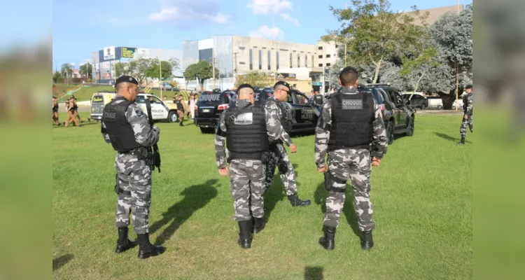 Efetivos estiveram reunidos em frente à Estação Saudade, ao lado do Terminal Central, para as primeias atividades referentes à operação