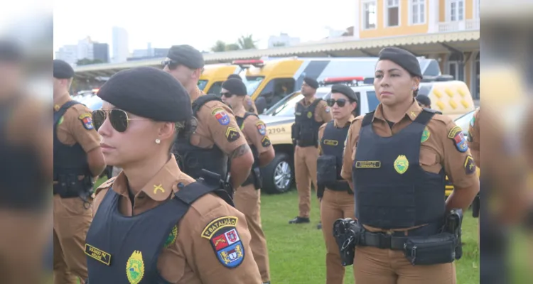 Efetivos estiveram reunidos em frente à Estação Saudade, ao lado do Terminal Central, para as primeias atividades referentes à operação