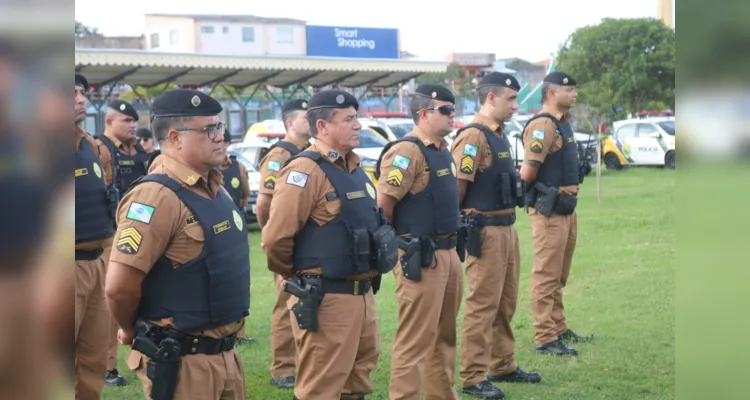Efetivos estiveram reunidos em frente à Estação Saudade, ao lado do Terminal Central, para as primeias atividades referentes à operação
