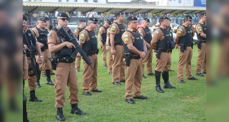 Efetivos estiveram reunidos em frente à Estação Saudade, ao lado do Terminal Central, para as primeias atividades referentes à operação