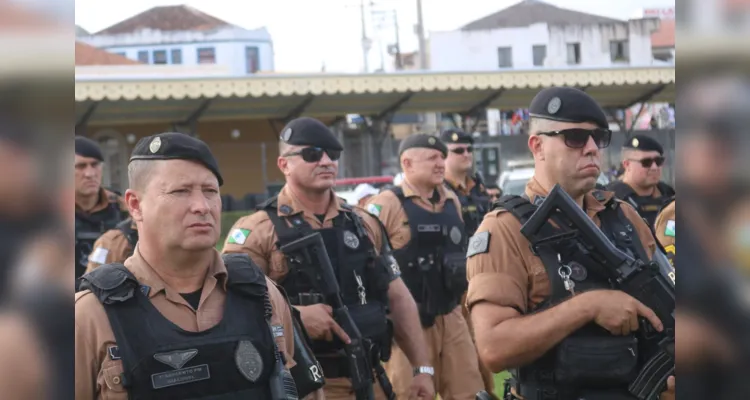 Efetivos estiveram reunidos em frente à Estação Saudade, ao lado do Terminal Central, para as primeias atividades referentes à operação
