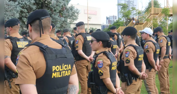 Efetivos estiveram reunidos em frente à Estação Saudade, ao lado do Terminal Central, para as primeias atividades referentes à operação