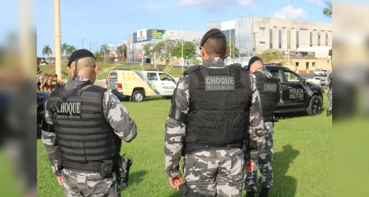 Efetivos estiveram reunidos em frente à Estação Saudade, ao lado do Terminal Central, para as primeias atividades referentes à operação