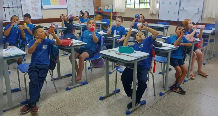 Uma série de atividades trabalhou com os alunos a importância da conservação e uso consciente da água