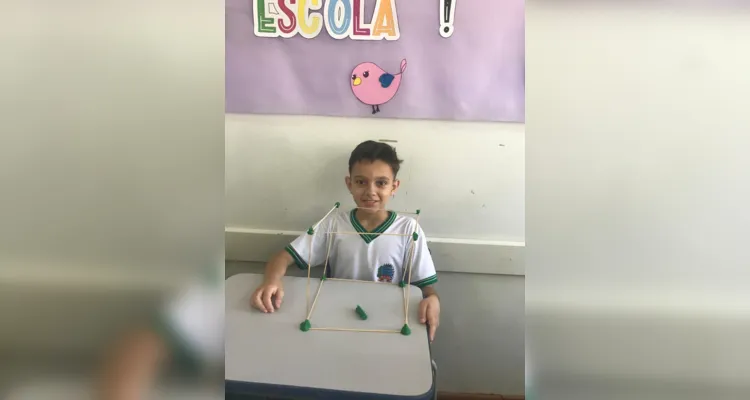 Com a atividade prática, os alunos puderam perceber as nuances das estruturas geométricas