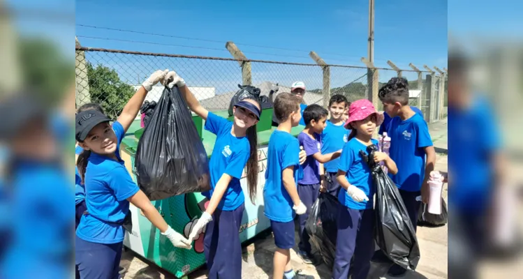 Os alunos realizaram atividades de conscientização e prevenção à doença