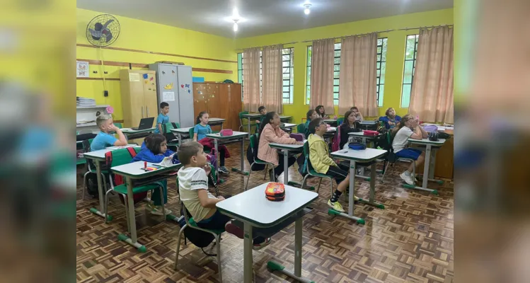 Trabalho em sala de aula rendeu momentos preciosos à turma