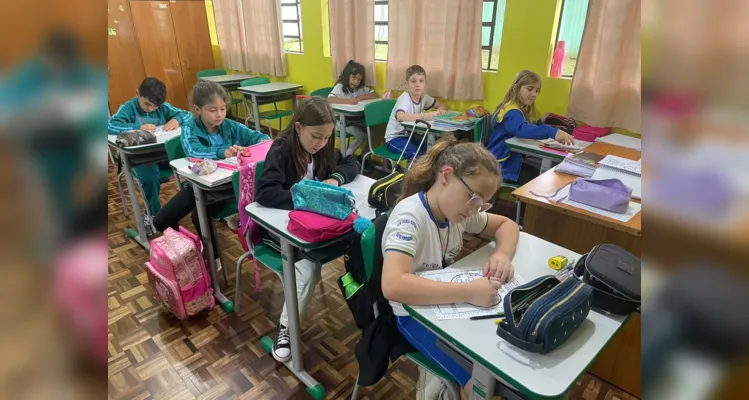 Trabalho em sala de aula rendeu momentos preciosos à turma