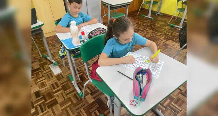 Trabalho em sala de aula rendeu momentos preciosos à turma