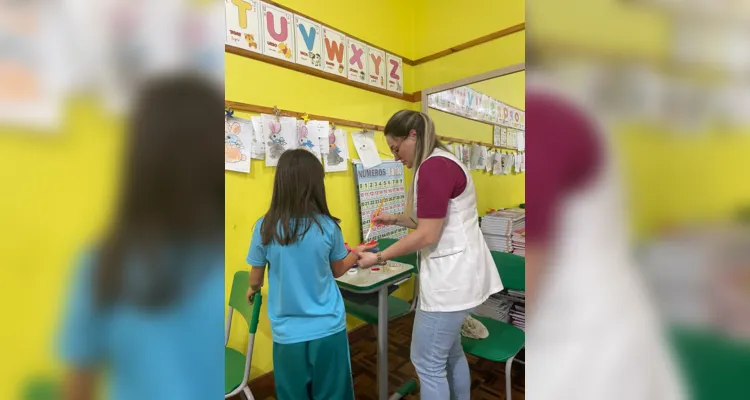 Trabalho em sala de aula rendeu momentos preciosos à turma