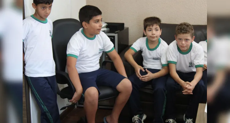Trabalho propiciou que alunos também conhecessem o Paço Municipal