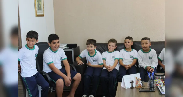 Trabalho propiciou que alunos também conhecessem o Paço Municipal