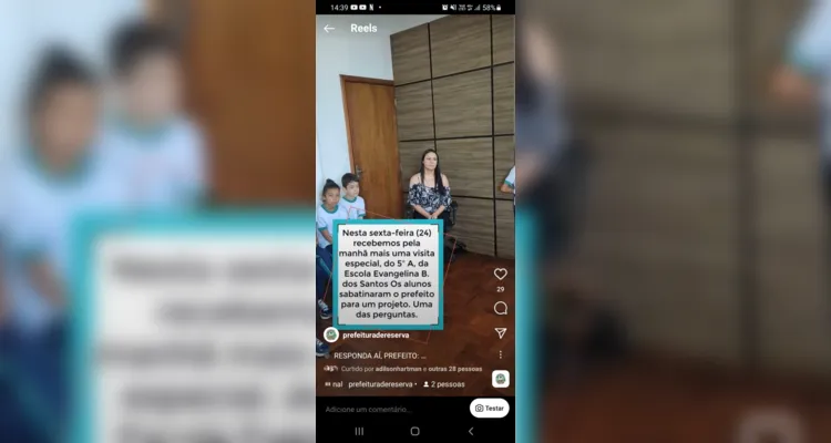 Trabalho propiciou que alunos também conhecessem o Paço Municipal
