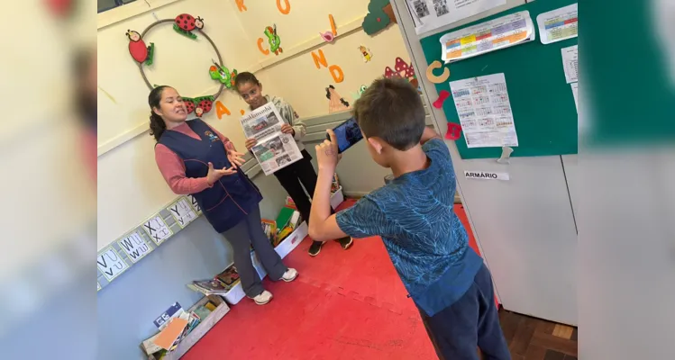 Diversas etapas, com alunos como protagonistas e jornalistas, ocorreram em sala