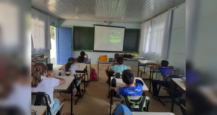 Como parte das atividades os alunos realizaram uma visita a Capela do Senhor Bom Jesus do Monte