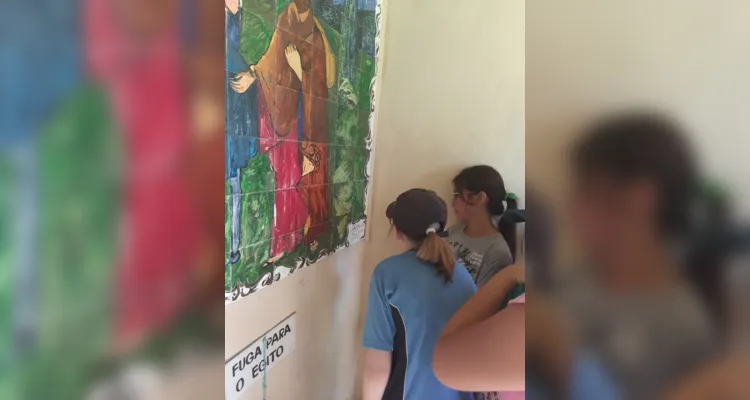 Como parte das atividades os alunos realizaram uma visita a Capela do Senhor Bom Jesus do Monte