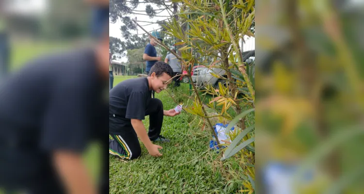 A época de páscoa é muito aguardada por todos na escola, pois desenvolve diversas questões culturais da localidade 